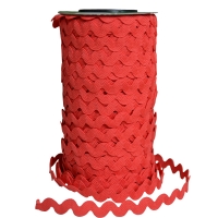 Ric Rac ribbon 12mm (25 m), Currant Red
